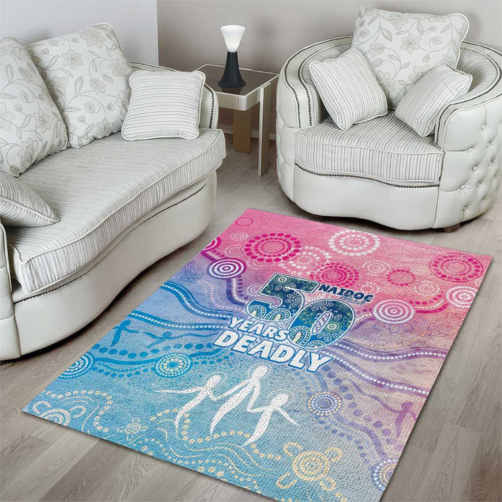 Australia NAIDOC Week 2026 50 Years Deadly Area Rug Celestial Glows