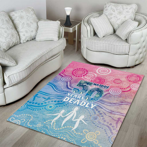Australia NAIDOC Week 2026 50 Years Deadly Area Rug Celestial Glows