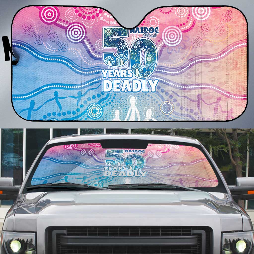 Australia NAIDOC Week 2026 50 Years Deadly Auto Sun Shade Celestial Glows