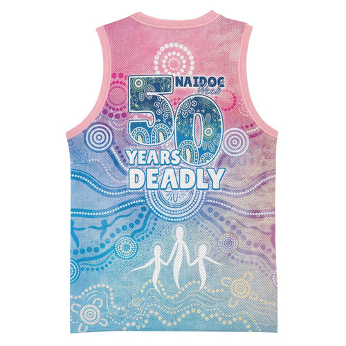Australia NAIDOC Week 2026 50 Years Deadly Basketball Jersey Celestial Glows