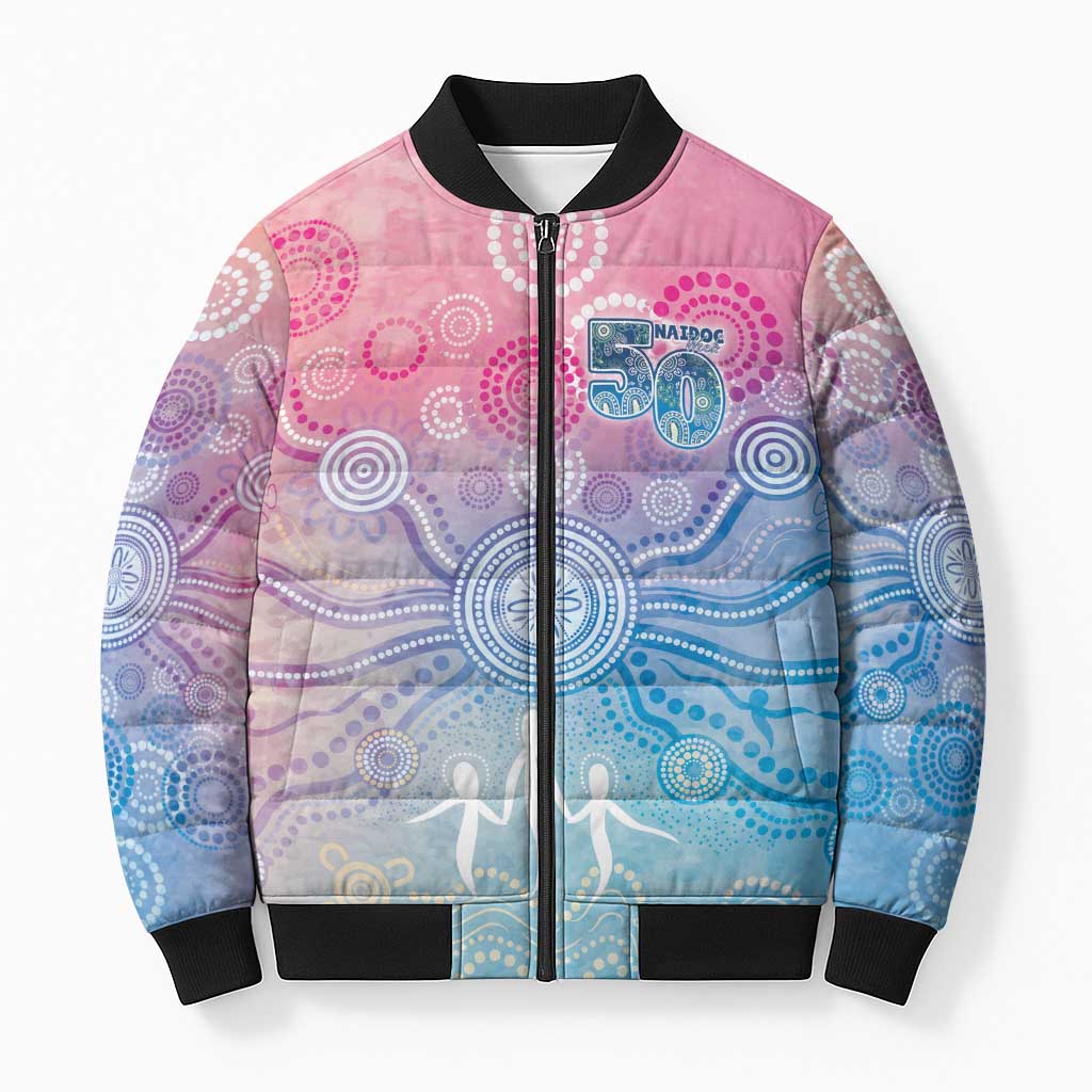 Australia NAIDOC Week 2026 50 Years Deadly Bomber Puffer Jacket Celestial Glows