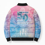 Australia NAIDOC Week 2026 50 Years Deadly Bomber Puffer Jacket Celestial Glows