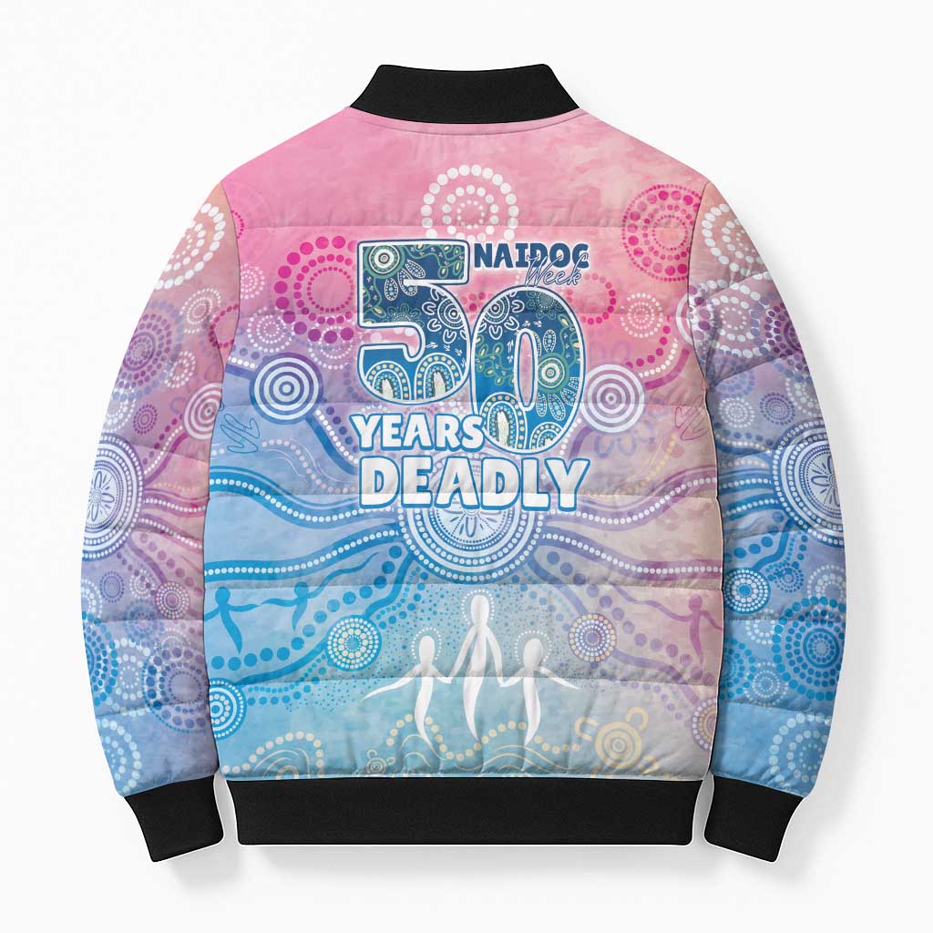 Australia NAIDOC Week 2026 50 Years Deadly Bomber Puffer Jacket Celestial Glows