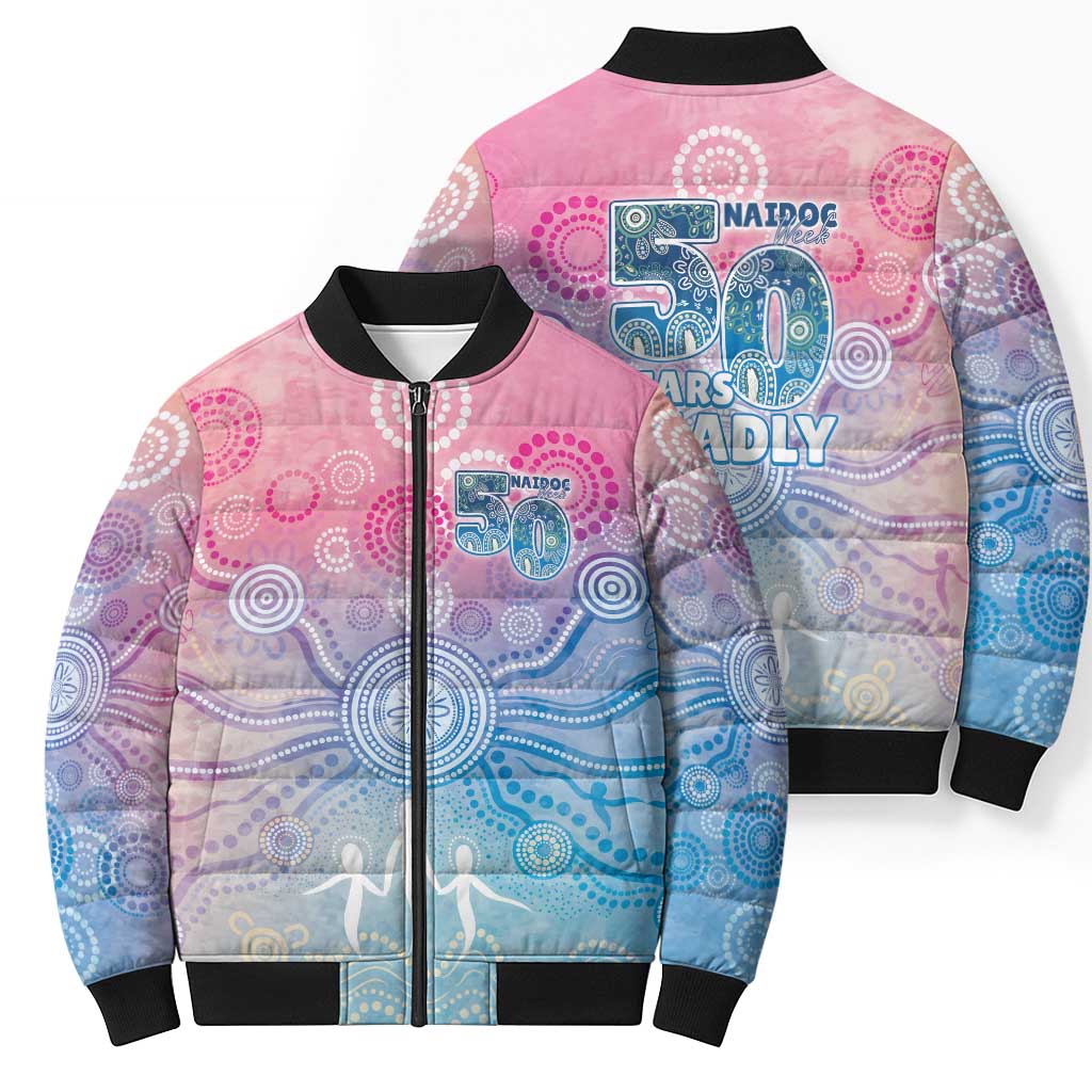 Australia NAIDOC Week 2026 50 Years Deadly Bomber Puffer Jacket Celestial Glows