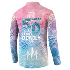 Australia NAIDOC Week 2026 50 Years Deadly Button Sweatshirt Celestial Glows