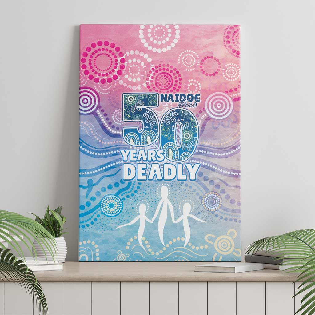 Australia NAIDOC Week 2026 50 Years Deadly Canvas Wall Art Celestial Glows