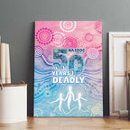 Australia NAIDOC Week 2026 50 Years Deadly Canvas Wall Art Celestial Glows