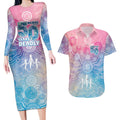 Australia NAIDOC Week 2026 50 Years Deadly Couples Matching Long Sleeve Bodycon Dress and Hawaiian Shirt Celestial Glows