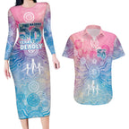 Australia NAIDOC Week 2026 50 Years Deadly Couples Matching Long Sleeve Bodycon Dress and Hawaiian Shirt Celestial Glows