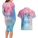 Australia NAIDOC Week 2026 50 Years Deadly Couples Matching Long Sleeve Bodycon Dress and Hawaiian Shirt Celestial Glows