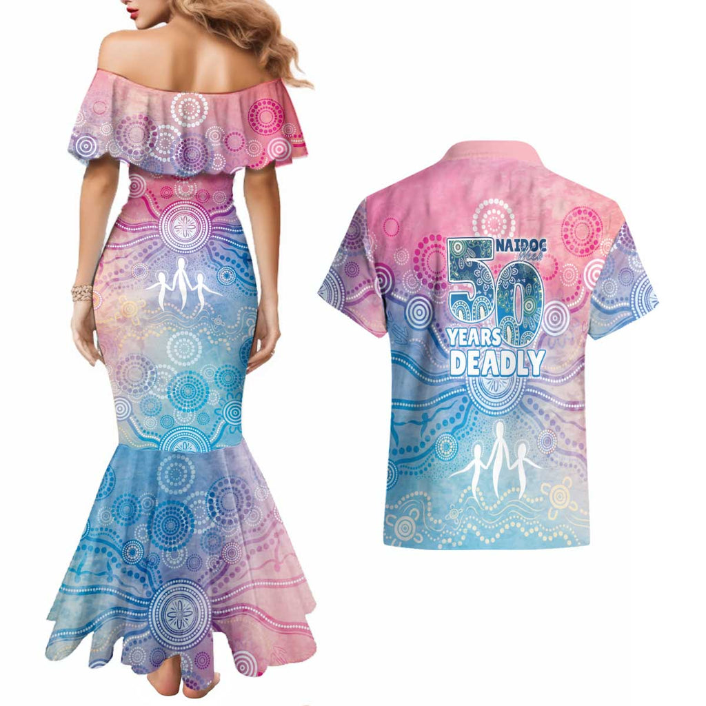 Australia NAIDOC Week 2026 50 Years Deadly Couples Matching Mermaid Dress and Hawaiian Shirt Celestial Glows