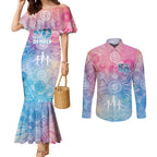 Australia NAIDOC Week 2026 50 Years Deadly Couples Matching Mermaid Dress and Long Sleeve Button Shirt Celestial Glows