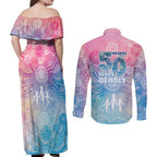 Australia NAIDOC Week 2026 50 Years Deadly Couples Matching Off Shoulder Maxi Dress and Long Sleeve Button Shirt Celestial Glows