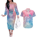 Australia NAIDOC Week 2026 50 Years Deadly Couples Matching Off The Shoulder Long Sleeve Dress and Hawaiian Shirt Celestial Glows