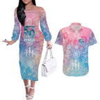 Australia NAIDOC Week 2026 50 Years Deadly Couples Matching Off The Shoulder Long Sleeve Dress and Hawaiian Shirt Celestial Glows