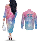 Australia NAIDOC Week 2026 50 Years Deadly Couples Matching Off The Shoulder Long Sleeve Dress and Long Sleeve Button Shirt Celestial Glows