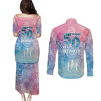Australia NAIDOC Week 2026 50 Years Deadly Couples Matching Puletasi and Long Sleeve Button Shirt Celestial Glows