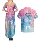 Australia NAIDOC Week 2026 50 Years Deadly Couples Matching Summer Maxi Dress and Hawaiian Shirt Celestial Glows