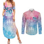 Australia NAIDOC Week 2026 50 Years Deadly Couples Matching Summer Maxi Dress and Long Sleeve Button Shirt Celestial Glows