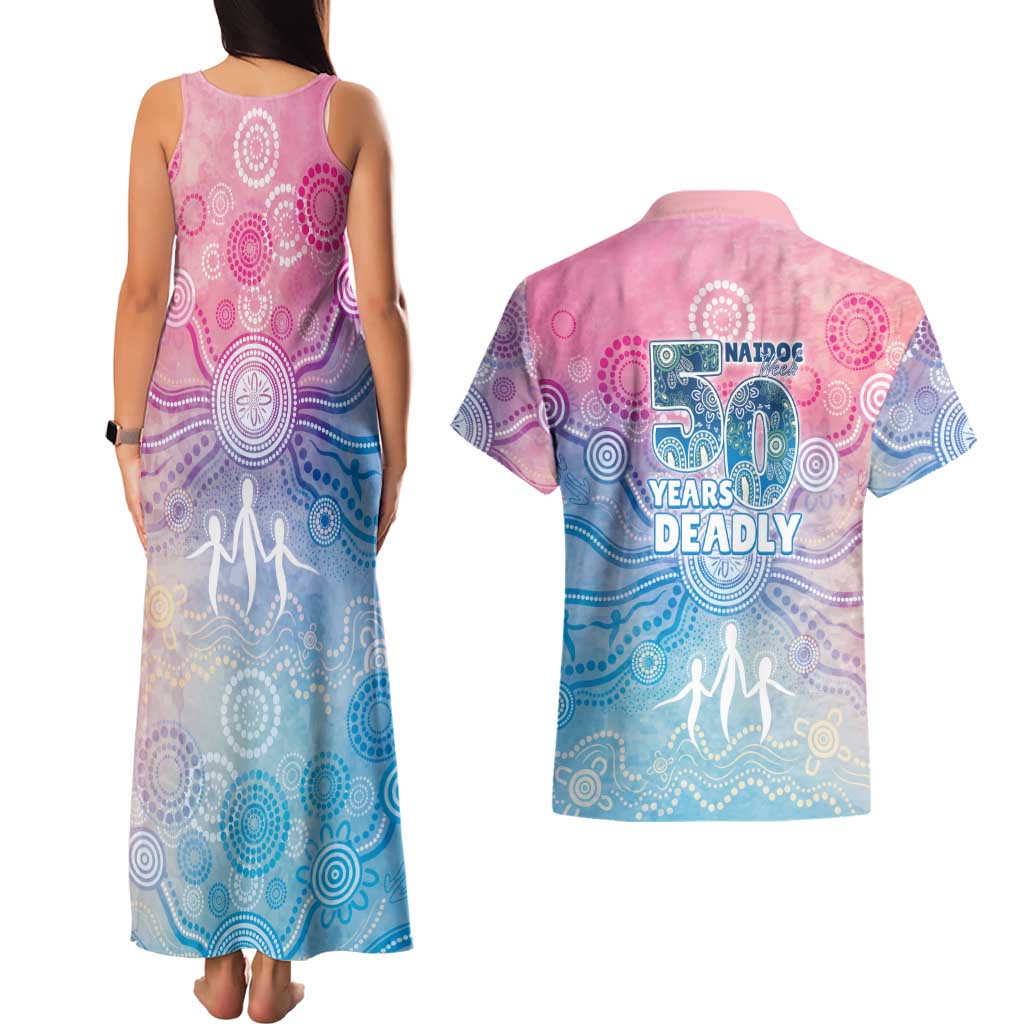 Australia NAIDOC Week 2026 50 Years Deadly Couples Matching Tank Maxi Dress and Hawaiian Shirt Celestial Glows