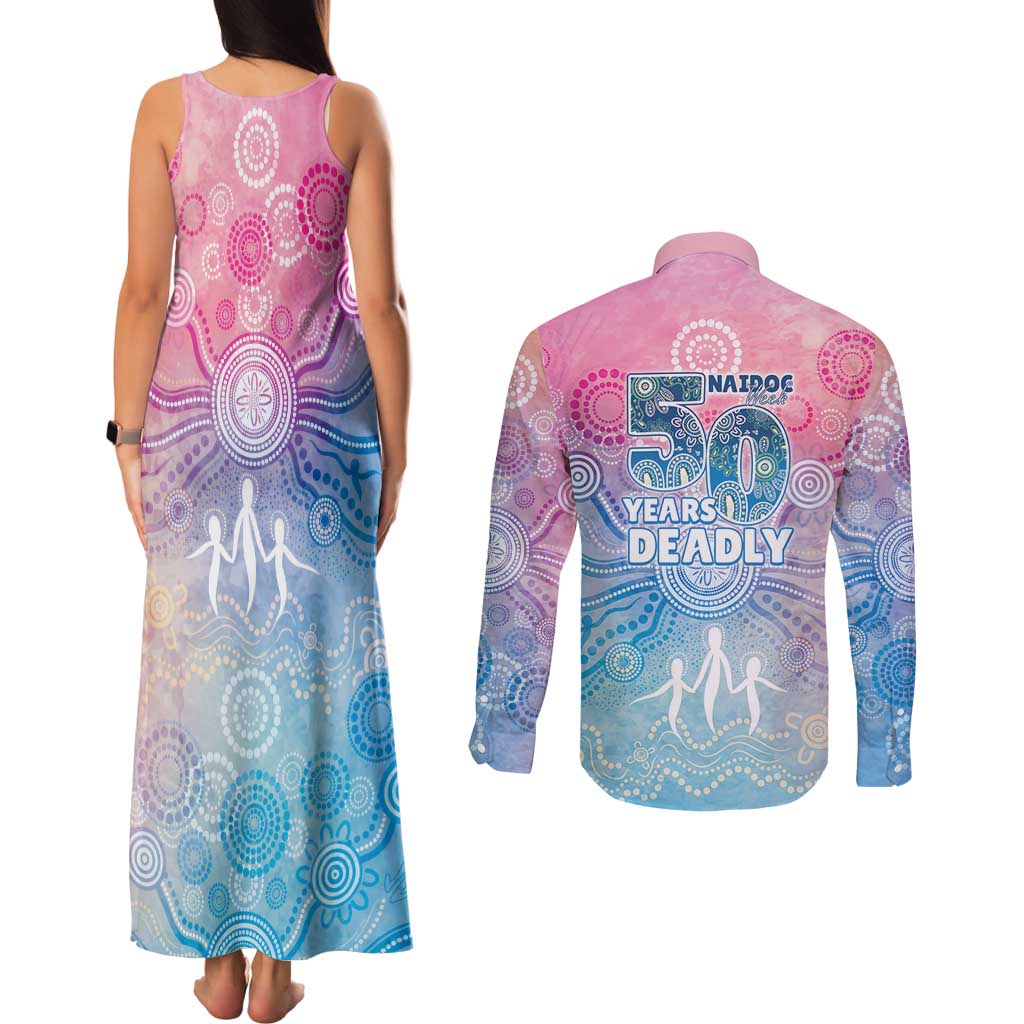 Australia NAIDOC Week 2026 50 Years Deadly Couples Matching Tank Maxi Dress and Long Sleeve Button Shirt Celestial Glows