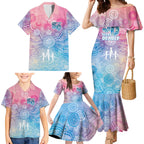 Australia NAIDOC Week 2026 50 Years Deadly Family Matching Mermaid Dress and Hawaiian Shirt Celestial Glows