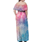 Australia NAIDOC Week 2026 50 Years Deadly Family Matching Off Shoulder Maxi Dress and Hawaiian Shirt Celestial Glows