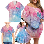 Australia NAIDOC Week 2026 50 Years Deadly Family Matching Off Shoulder Short Dress and Hawaiian Shirt Celestial Glows