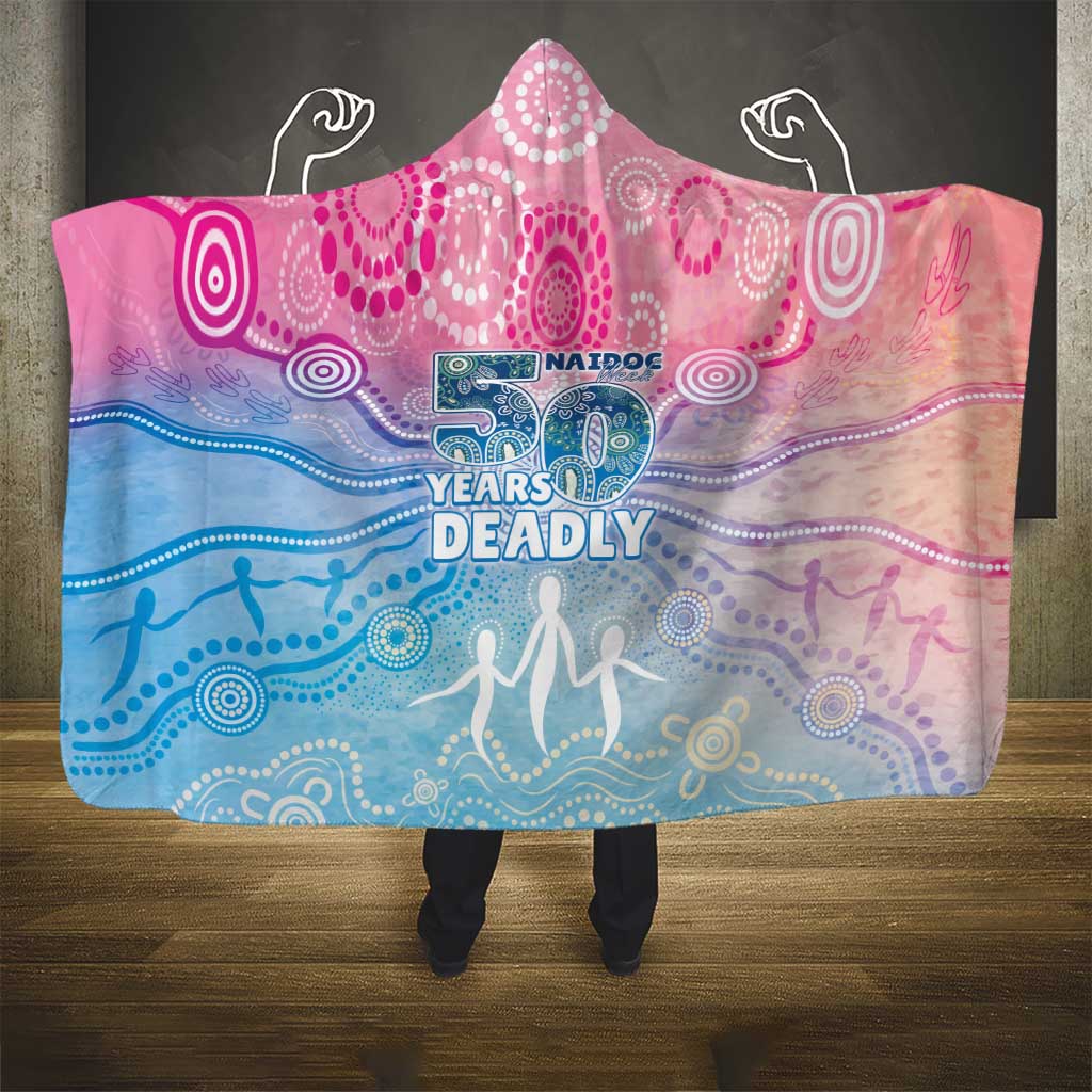 Australia NAIDOC Week 2026 50 Years Deadly Hooded Blanket Celestial Glows