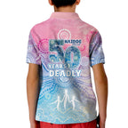 Australia NAIDOC Week 2026 50 Years Deadly Kid Polo Shirt Celestial Glows