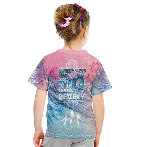 Australia NAIDOC Week 2026 50 Years Deadly Kid T Shirt Celestial Glows