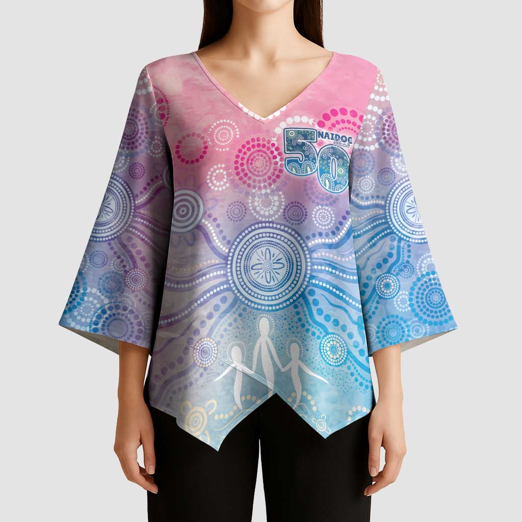 Australia NAIDOC Week 2026 50 Years Deadly Kimono Sleeve Blouse Celestial Glows