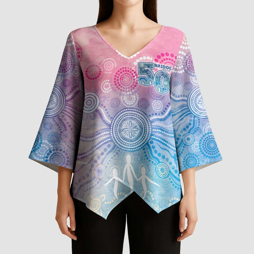 Australia NAIDOC Week 2026 50 Years Deadly Kimono Sleeve Blouse Celestial Glows