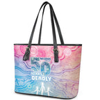 Australia NAIDOC Week 2026 50 Years Deadly Leather Tote Bag Celestial Glows