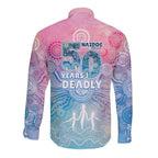 Australia NAIDOC Week 2026 50 Years Deadly Long Sleeve Button Shirt Celestial Glows