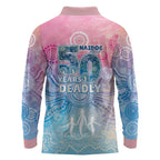 Australia NAIDOC Week 2026 50 Years Deadly Long Sleeve Polo Shirt Celestial Glows