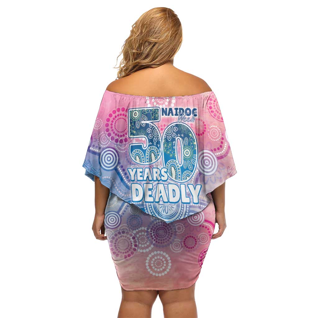 Australia NAIDOC Week 2026 50 Years Deadly Off Shoulder Short Dress Celestial Glows