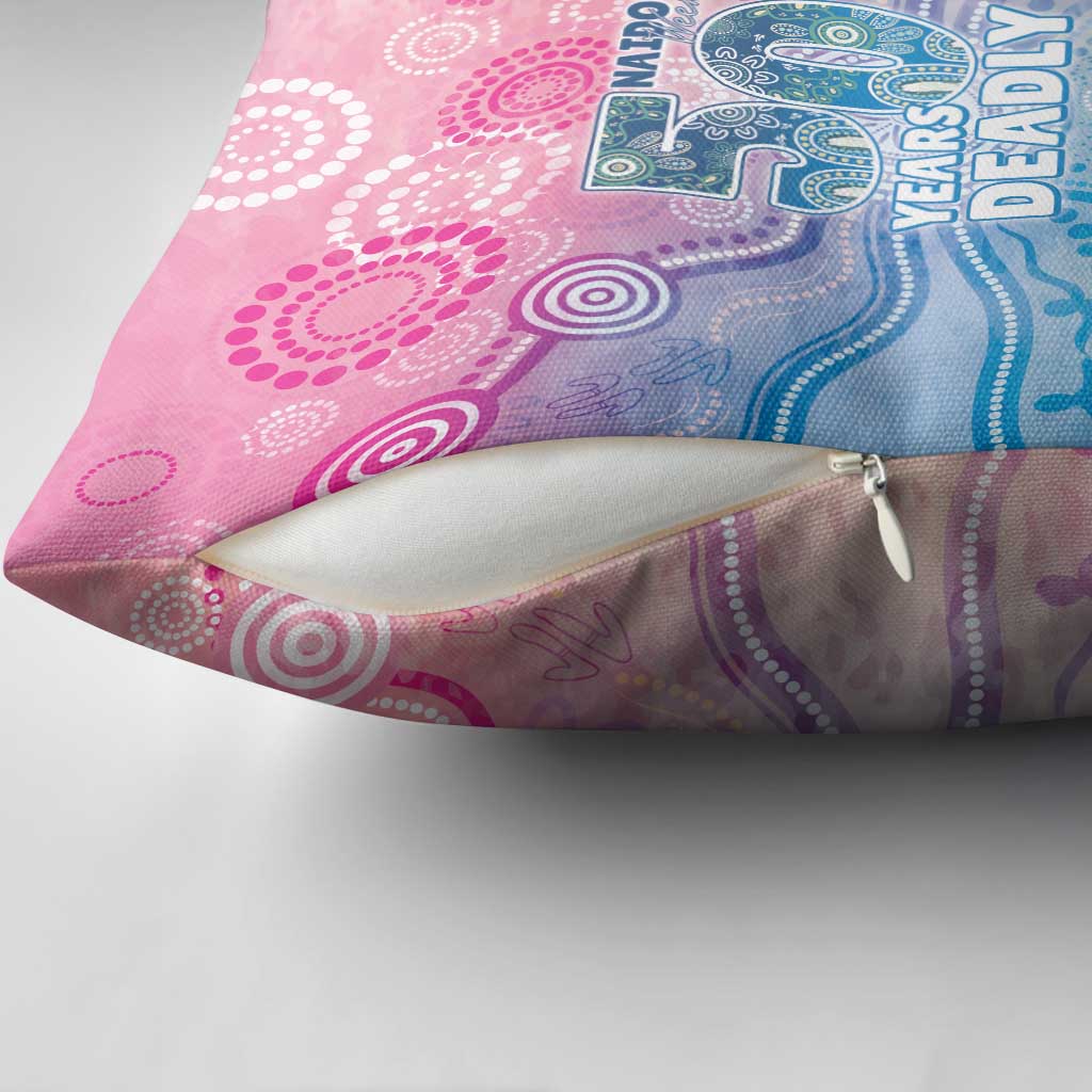 Australia NAIDOC Week 2026 50 Years Deadly Pillow Cover Celestial Glows