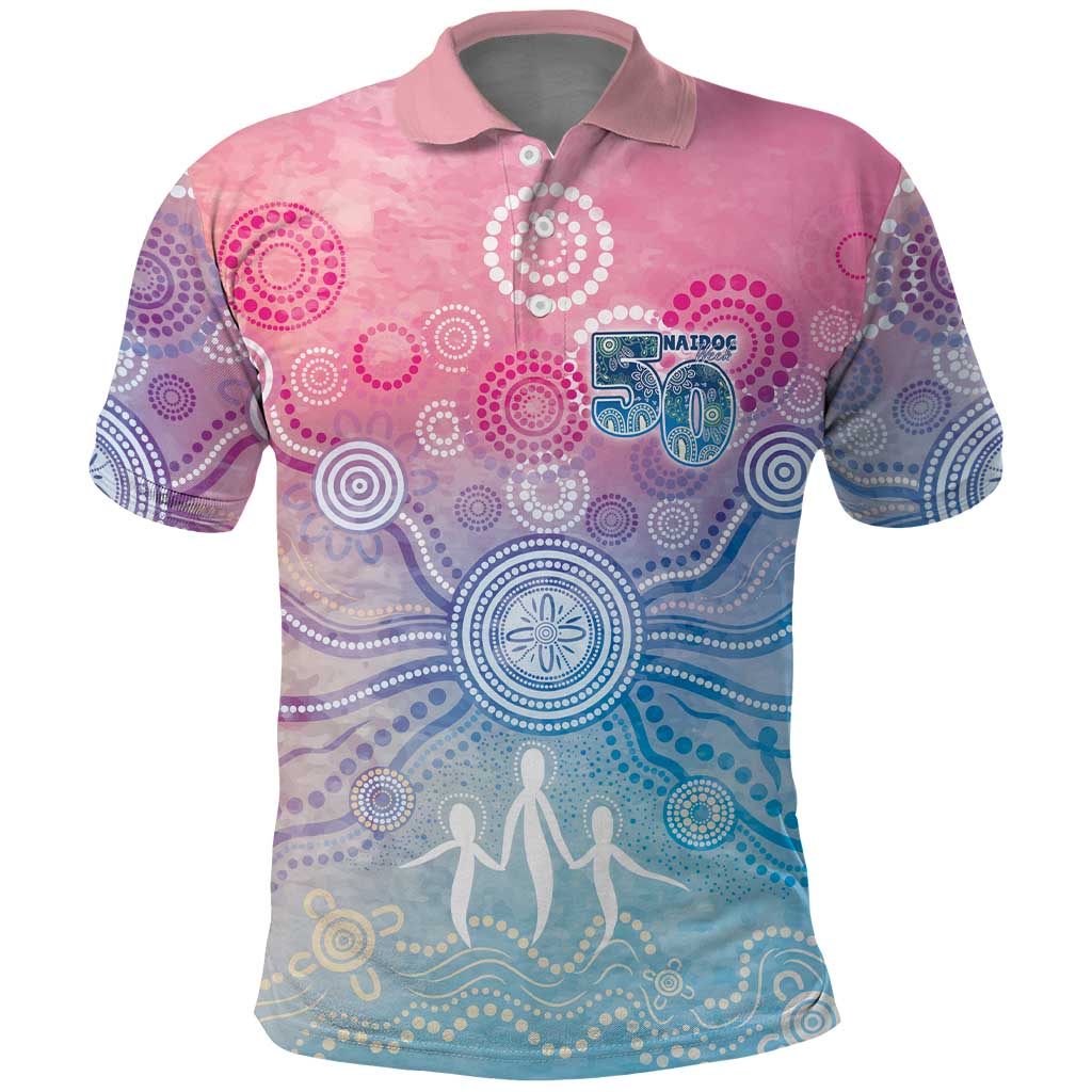 Australia NAIDOC Week 2026 50 Years Deadly Polo Shirt Celestial Glows