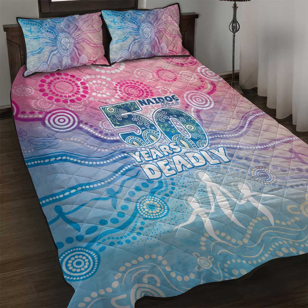 Australia NAIDOC Week 2026 50 Years Deadly Quilt Bed Set Celestial Glows