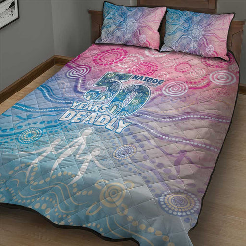 Australia NAIDOC Week 2026 50 Years Deadly Quilt Bed Set Celestial Glows