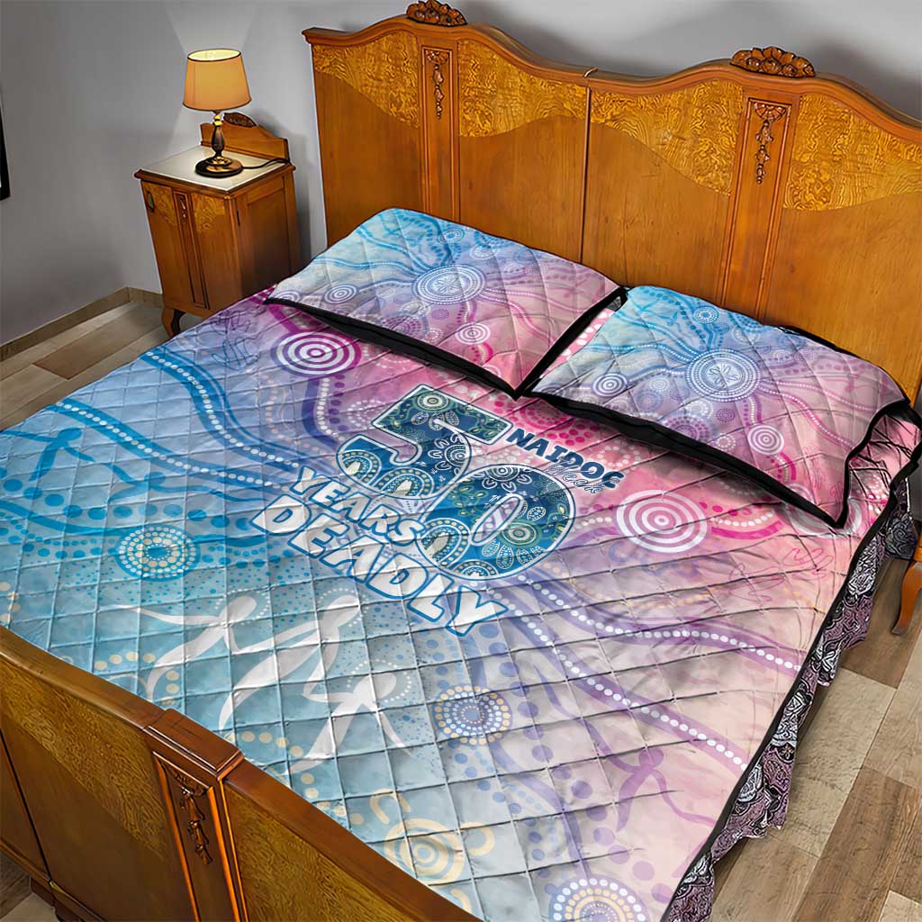 Australia NAIDOC Week 2026 50 Years Deadly Quilt Bed Set Celestial Glows
