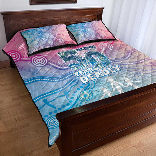 Australia NAIDOC Week 2026 50 Years Deadly Quilt Bed Set Celestial Glows