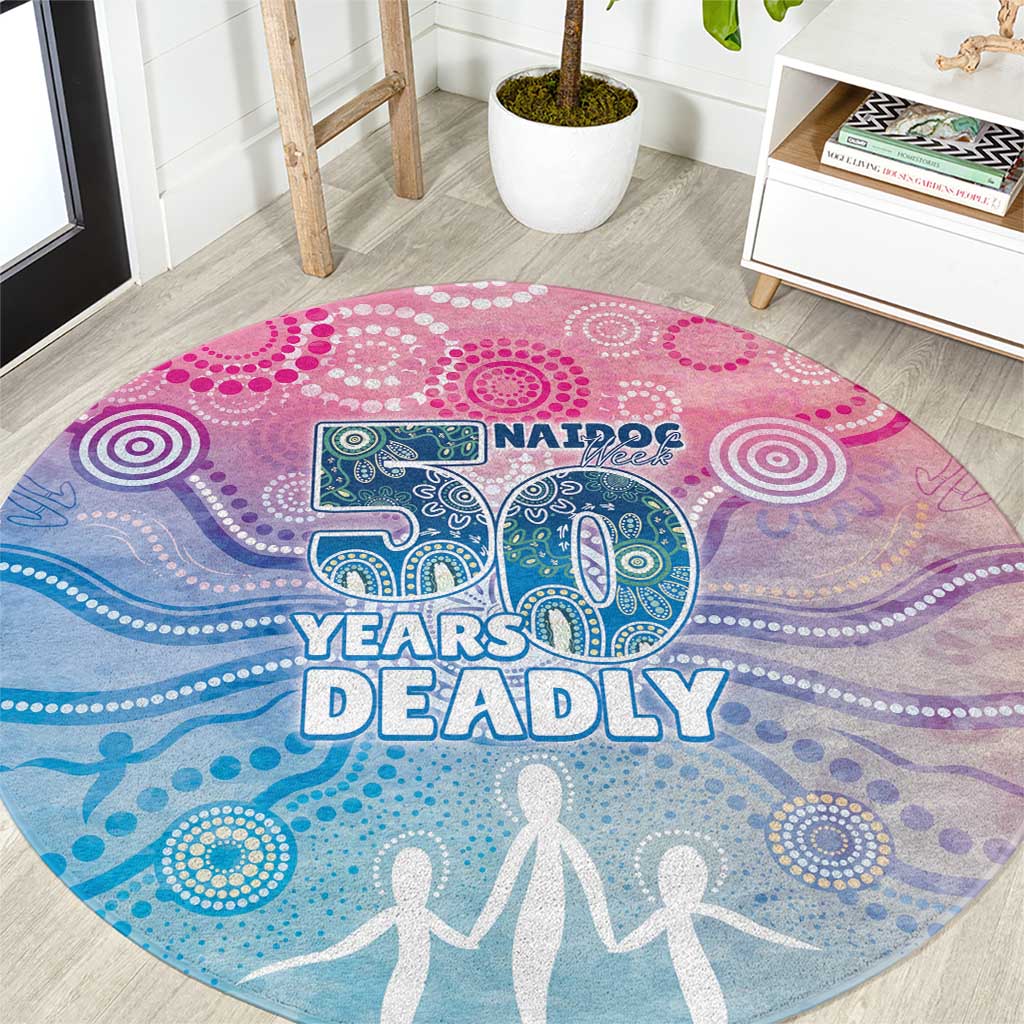 Australia NAIDOC Week 2026 50 Years Deadly Round Carpet Celestial Glows