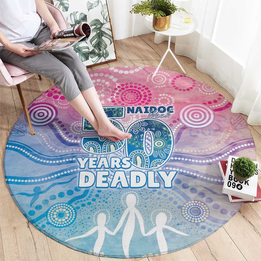 Australia NAIDOC Week 2026 50 Years Deadly Round Carpet Celestial Glows