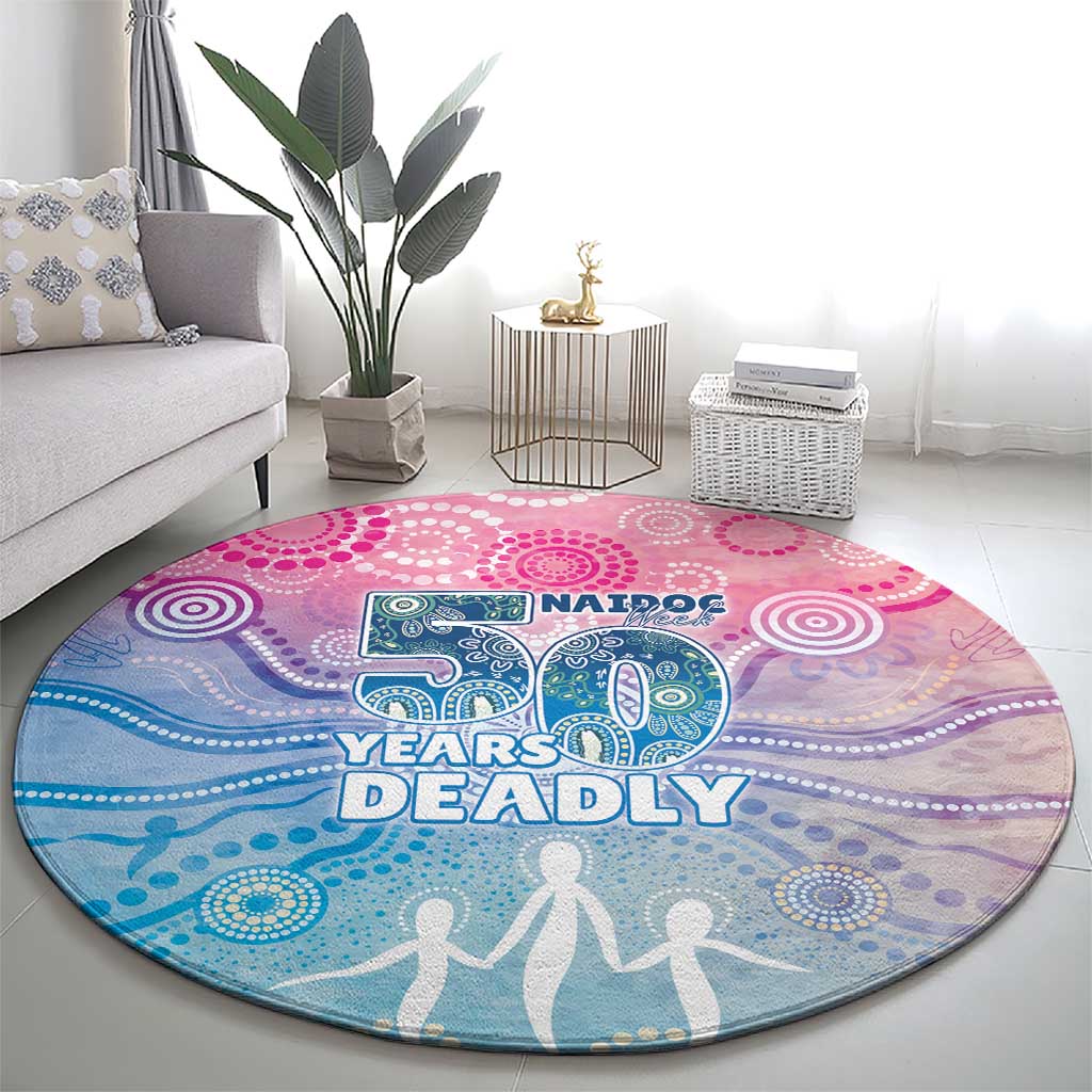 Australia NAIDOC Week 2026 50 Years Deadly Round Carpet Celestial Glows
