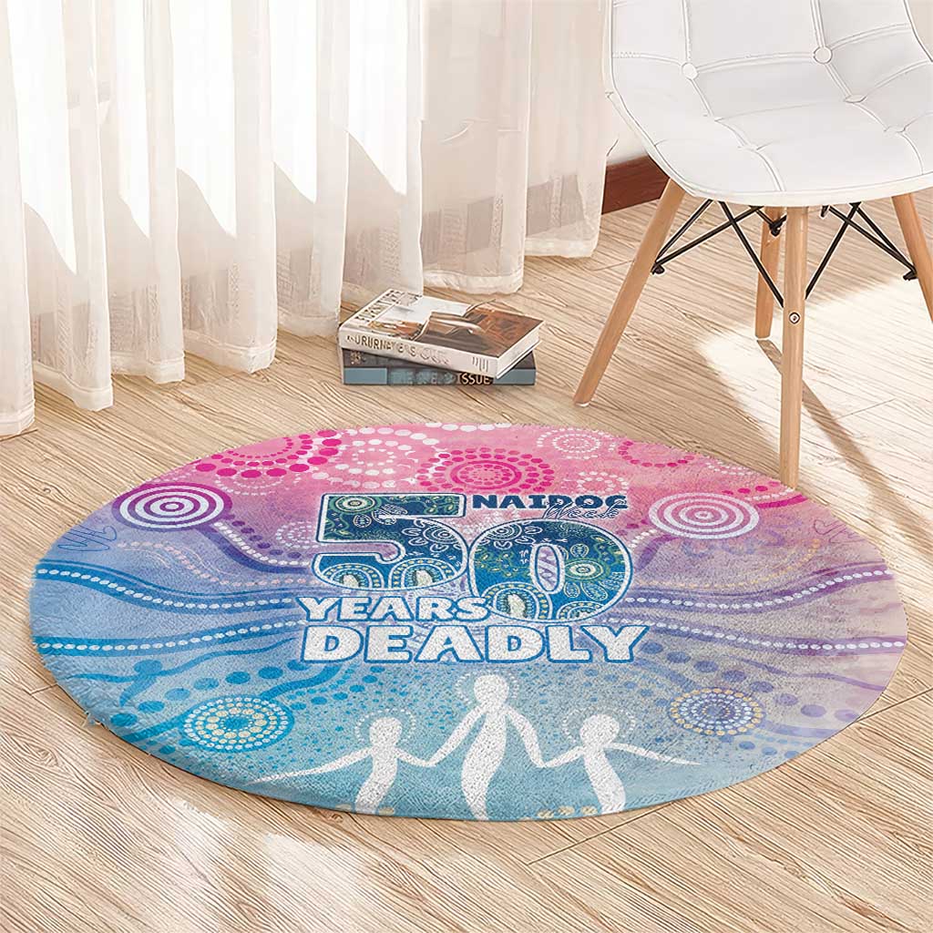 Australia NAIDOC Week 2026 50 Years Deadly Round Carpet Celestial Glows