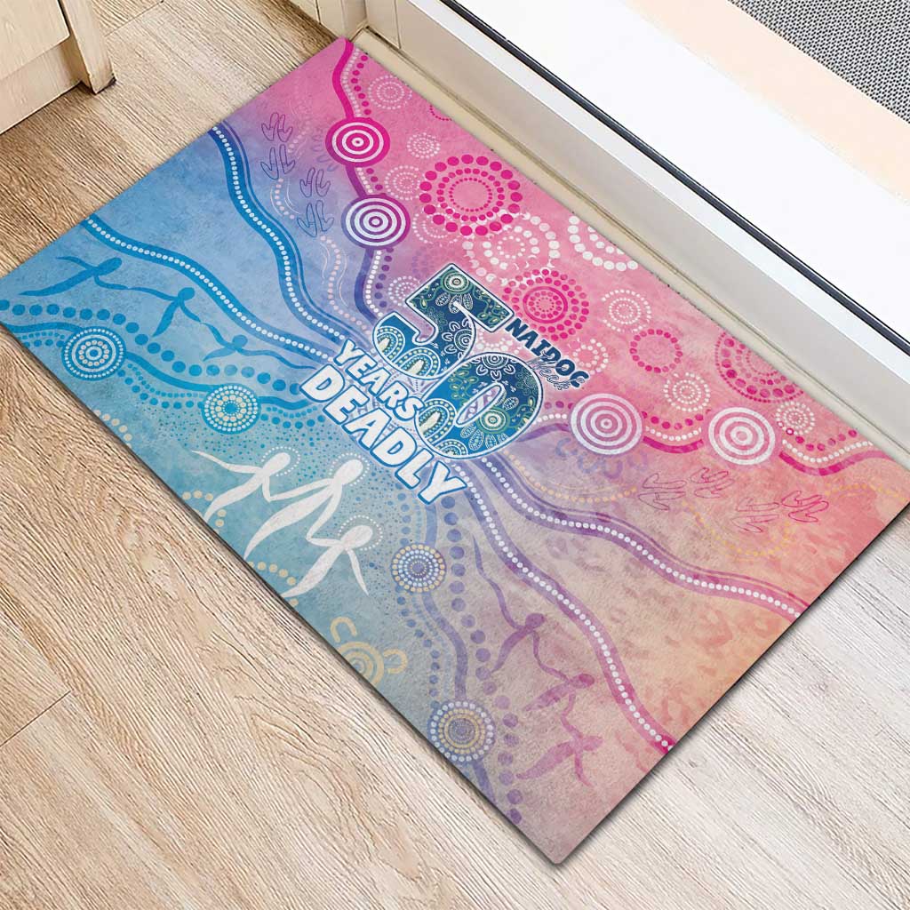 Australia NAIDOC Week 2026 50 Years Deadly Rubber Doormat Celestial Glows