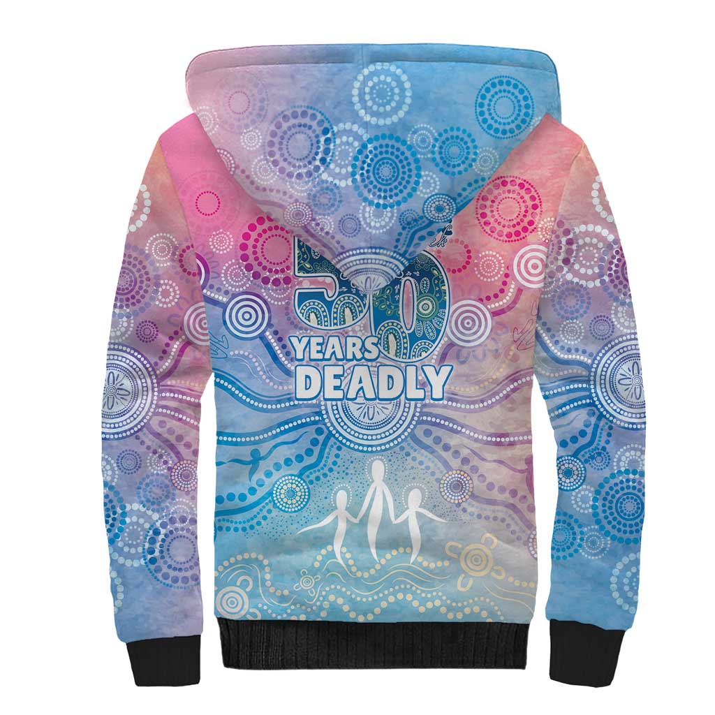 Australia NAIDOC Week 2026 50 Years Deadly Sherpa Hoodie Celestial Glows