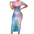 Australia NAIDOC Week 2026 50 Years Deadly Short Sleeve Bodycon Dress Celestial Glows